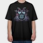 Neon Drum Set Drums, Tricou Oversize Barbati (Unisex)