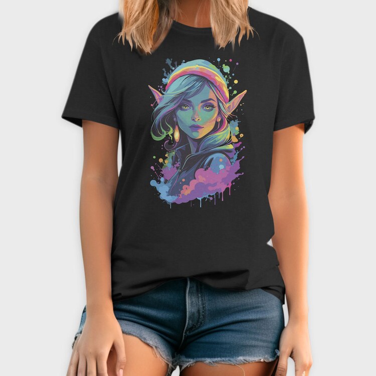 Neon Elf Woman, Tricou Barbati (Unisex)
