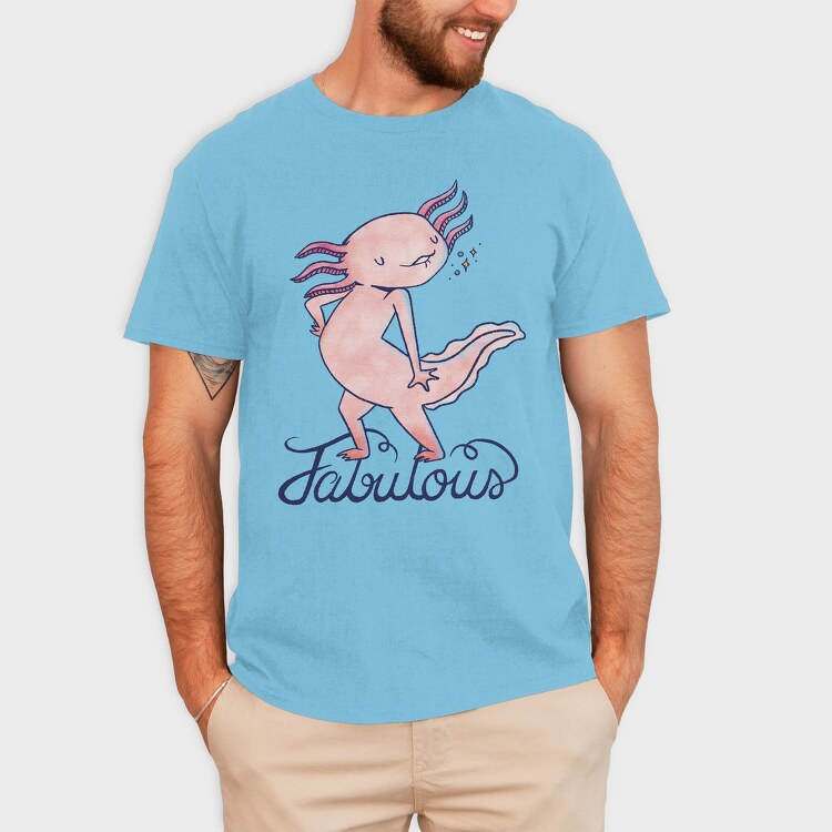 Fabulous Axolotl, Tricou Barbati (Unisex)