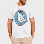 Seagull With Eyeglasses Character, Tricou Barbati (Unisex)