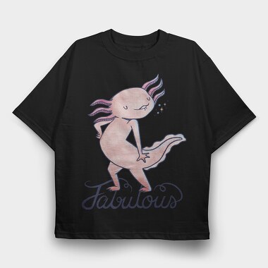 Fabulous Axolotl, Tricou Oversize Barbati (Unisex)