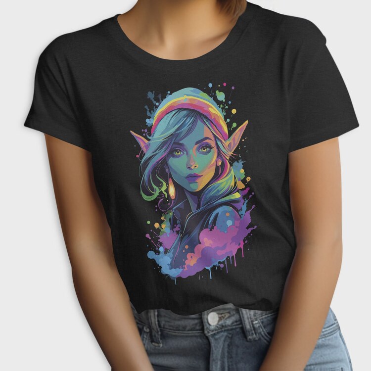 Neon Elf Woman, Tricou Femei