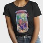 Cozy Worm Reading Books Jar Chill, Tricou Femei