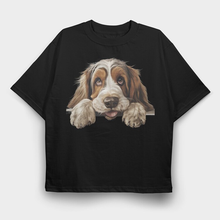 Grand Basset Griffon Vendeen, Tricou Oversize Barbati (Unisex)