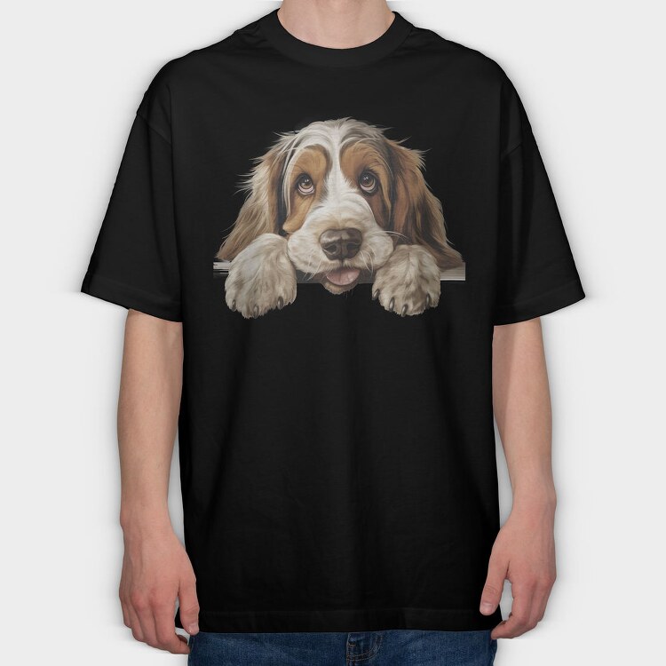 Grand Basset Griffon Vendeen, Tricou Oversize Barbati (Unisex)