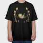 Frog Animal Chilling In Hammock Cottagecore, Tricou Oversize Barbati (Unisex)