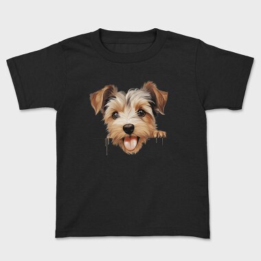 Biewer Terrier Peeking, Tricou Copii