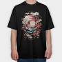 Traditional Japanese Temple, Tricou Oversize Barbati (Unisex)