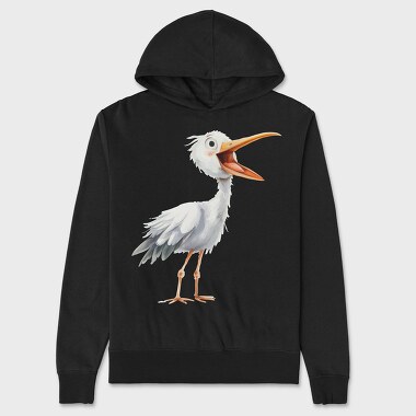 Bird Squawk Clipart, Hanorac Oversize Barbati (Unisex)