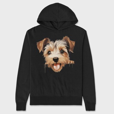 Biewer Terrier Peeking, Hanorac Oversize Barbati (Unisex)