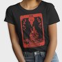 Strength Tarot Wolf Card Muakata, Tricou Femei