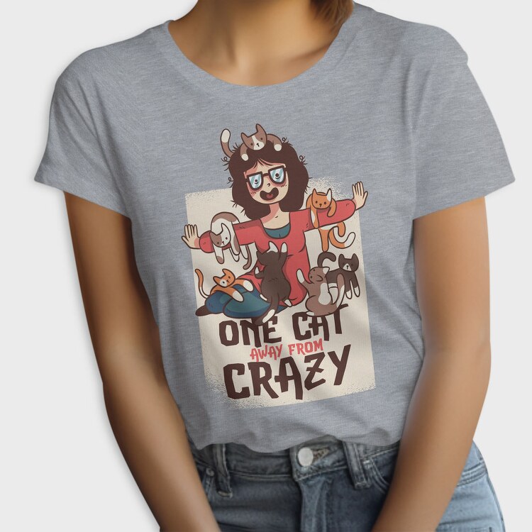 Crazy Cat Lady, Tricou Femei