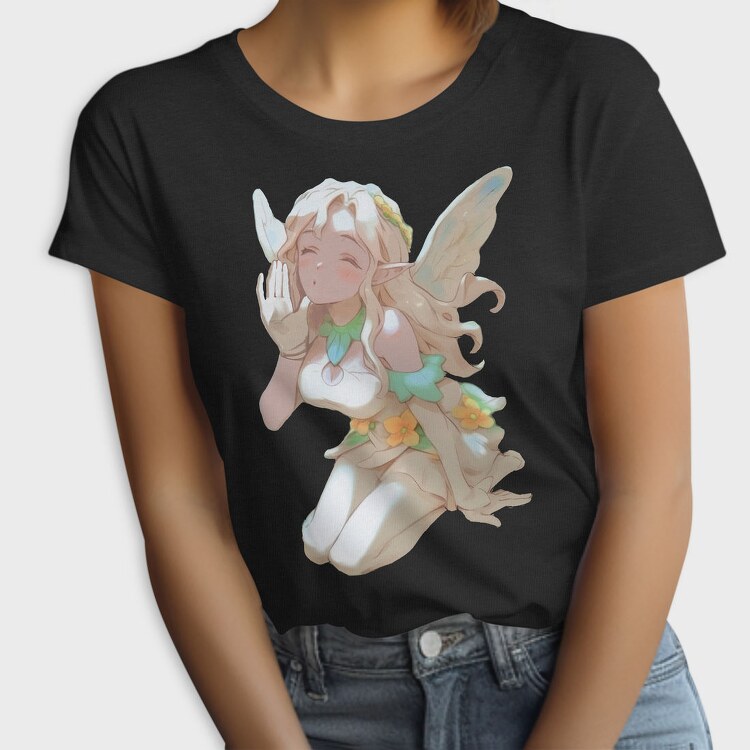 Fairy Fantasy Anime Blowing Kiss, Tricou Femei