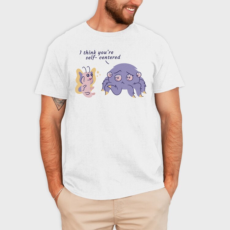 Self Centered Pun, Tricou Barbati (Unisex)