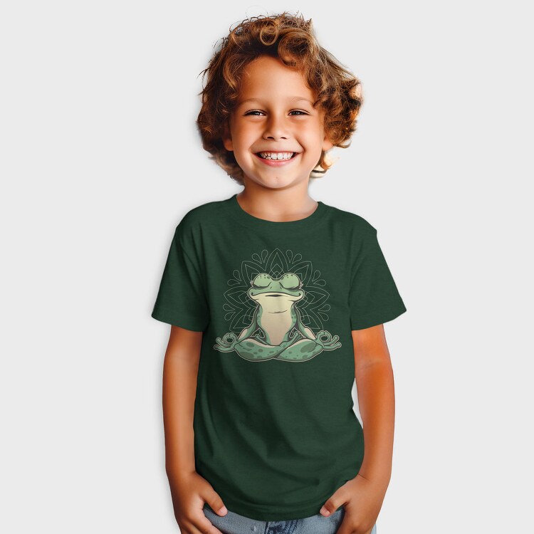 Frog Doing Yoga, Tricou Copii