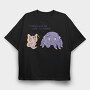 Self Centered Pun, Tricou Oversize Barbati (Unisex)