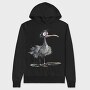 Bird Wobbly Feathers, Hanorac Oversize Barbati (Unisex)