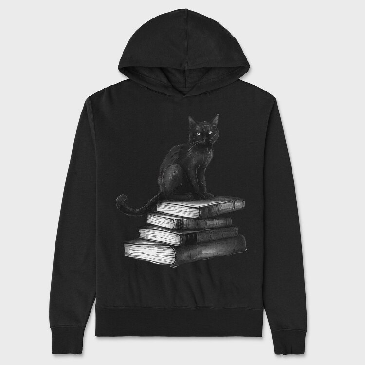 Black Cat Books, Hanorac Oversize Barbati (Unisex)