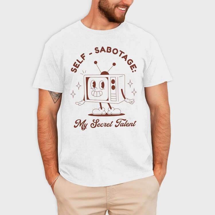 Self Sabotage Television, Tricou Barbati (Unisex)