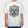 Owl Bird Animal Tribal, Tricou Oversize Barbati (Unisex)
