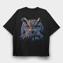 Neon Owl, Tricou Oversize Barbati (Unisex)