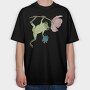 Frog Flower Snack, Tricou Oversize Barbati (Unisex)
