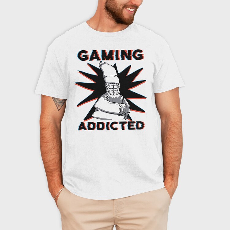 Strong Hand Funny Gamer Gaming, Tricou Barbati (Unisex)