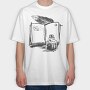 Open Book And Ink Jar, Tricou Oversize Barbati (Unisex)