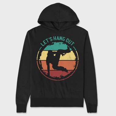 Parkour Retro Sunset Quote, Hanorac Oversize Barbati (Unisex)