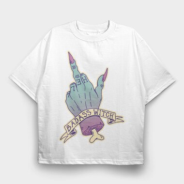 Pastel Goth Badass Witch, Tricou Oversize Barbati (Unisex)