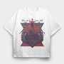 Demon Raven, Tricou Oversize Barbati (Unisex)