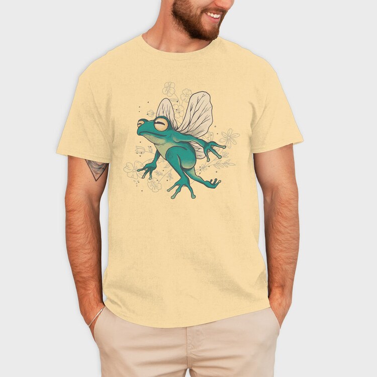 Fairy Frog With Wings, Tricou Barbati (Unisex)