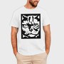 Serious Cat Cat Obey, Tricou Barbati (Unisex)