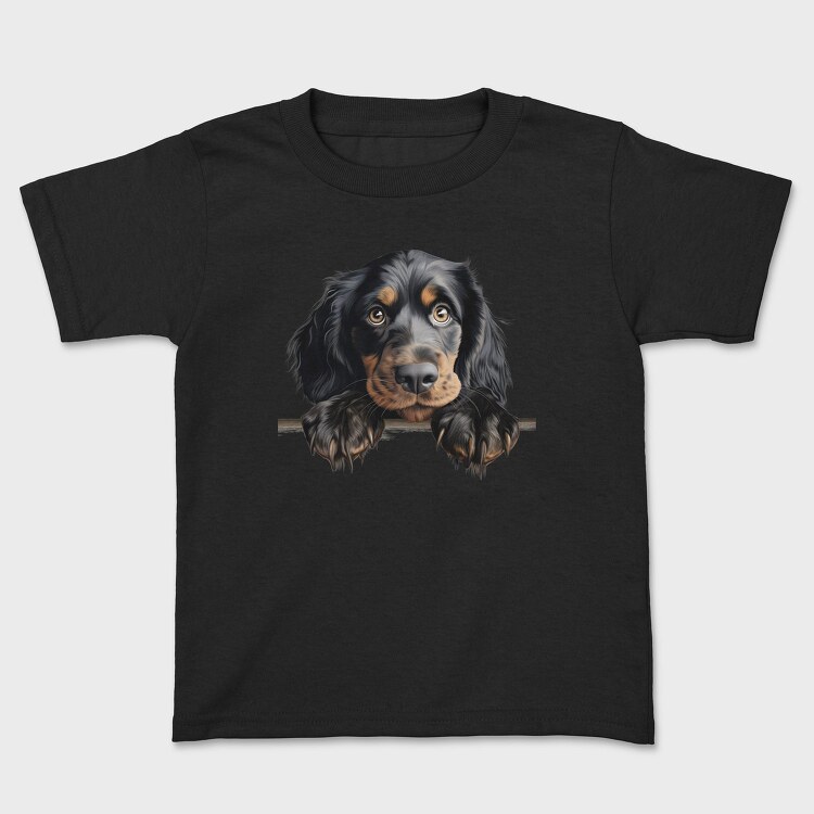 Gordon Setter Peeking, Tricou Copii