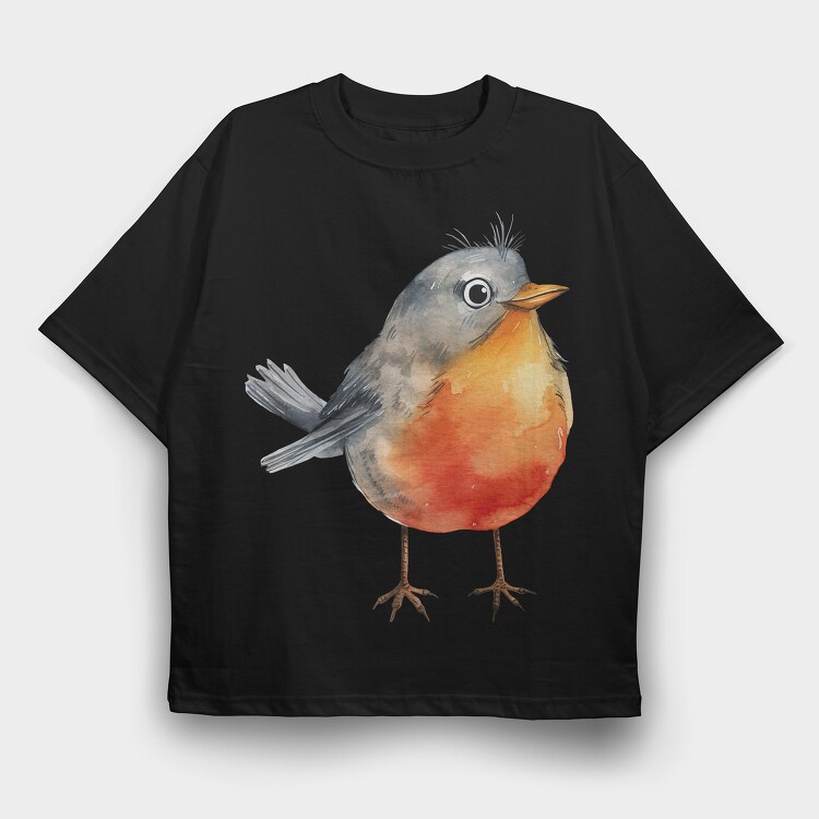 Bird Chatterbox, Tricou Oversize Barbati (Unisex)