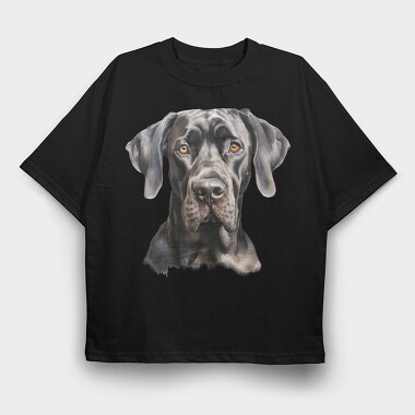 Great Dane 3, Tricou Oversize Barbati (Unisex)