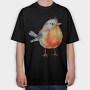 Bird Chatterbox, Tricou Oversize Barbati (Unisex)