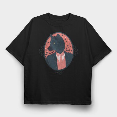 Stylish Werewolf Halloween, Tricou Oversize Barbati (Unisex)