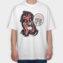 Devil Calling Santa, Tricou Oversize Barbati (Unisex)