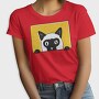 Peeking Cat, Tricou Femei