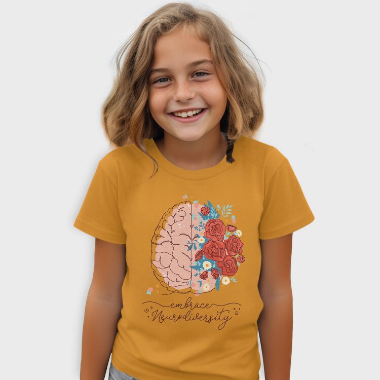 Neurodiversity Brain Mental Health, Tricou Copii