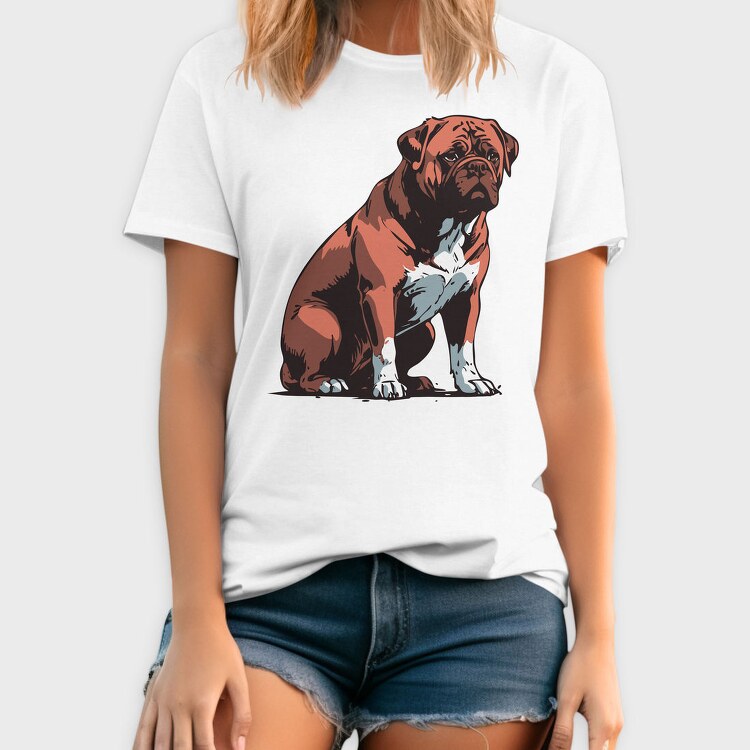 Bordeaux Mastiff Dog, Tricou Barbati (Unisex)