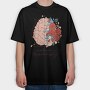 Neurodiversity Brain Mental Health, Tricou Oversize Barbati (Unisex)