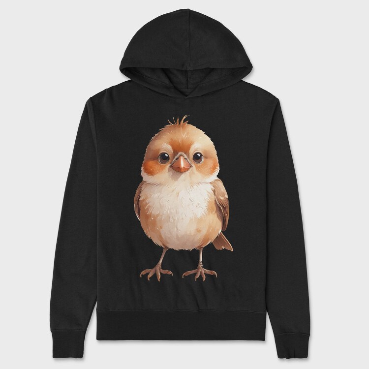 Bird Cute Animal, Hanorac Oversize Barbati (Unisex)