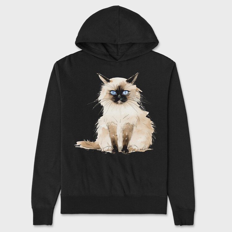 Birman Sitting, Hanorac Oversize Barbati (Unisex)