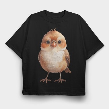 Bird Cute Animal, Tricou Oversize Barbati (Unisex)