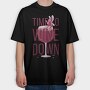 Fairy In Wine Glass Wine, Tricou Oversize Barbati (Unisex)