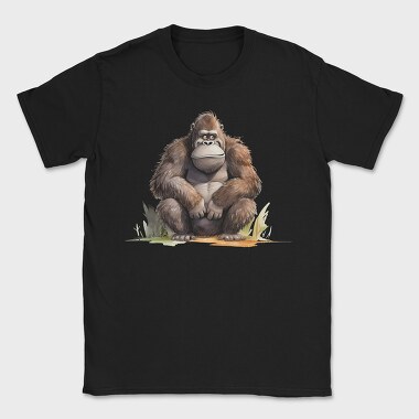Gorilla Crouching Cute, Tricou Barbati (Unisex)