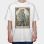 Parrot Tarot Card, Tricou Oversize Barbati (Unisex)