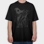Fairy Music Dark Nouveau Si, Tricou Oversize Barbati (Unisex)